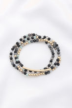 Load image into Gallery viewer, 3 Row Glass Bead Stretch Bracelet
