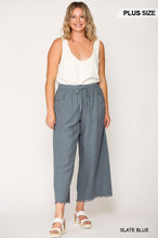 Load image into Gallery viewer, Frayed Wide Leg Pants With Pockets