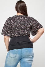 Load image into Gallery viewer, Plus Size Ditsy Floral Print Cropped Bolero Cardigan