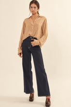 Load image into Gallery viewer, Collared Neckline Floral-print Shirt