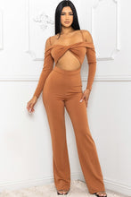 Load image into Gallery viewer, Open Shoulder Cutout Detail Jumpsuit