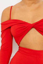 Load image into Gallery viewer, Open Shoulder Cutout Detail Jumpsuit