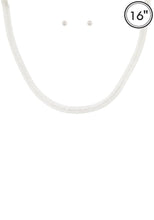 Load image into Gallery viewer, Aluminumcoating Herringbone Necklace Set