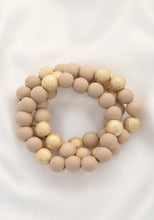 Load image into Gallery viewer, Metal Wood Bead Bracelet