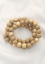 Load image into Gallery viewer, Metal Wood Bead Bracelet