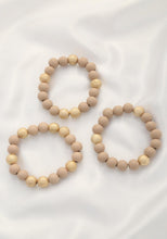 Load image into Gallery viewer, Metal Wood Bead Bracelet