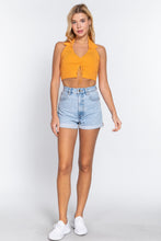 Load image into Gallery viewer, Halter Ruched Crop Sweater Knit Top