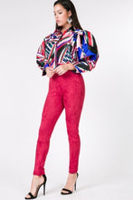 Load image into Gallery viewer, Faux Suede Skinny Pants