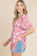 Load image into Gallery viewer, Floral T/r Span Babydoll Top
