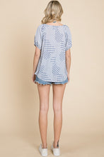 Load image into Gallery viewer, Hounds Tooth And Check Plaid Top