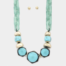 Load image into Gallery viewer, Hexagon Shape Link Oval Link Necklace
