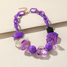 Load image into Gallery viewer, Chunky Beaded Oval Link Necklace