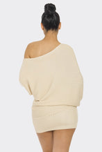 Load image into Gallery viewer, Sweater Mini Dress