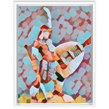 Load image into Gallery viewer, The Warrior  Custom Art Framed Canvas Wraps