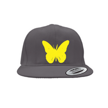 Load image into Gallery viewer, YIRAH  Yellow Butterfly Snapback Caps