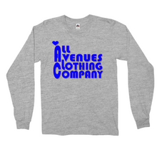 Load image into Gallery viewer, All Avenues Clothing Company Blue Love,  Long Sleeve Shirt