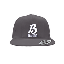 Load image into Gallery viewer, BIG BESSEMA White Snapback Caps